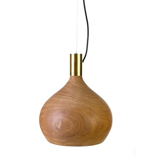 Lamp shade amphora wood